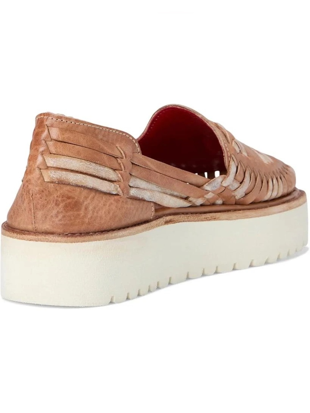 Bed|Stü Lizzie Sandals Woven Leather Platform Huarache Shoes Boho Artisan NIB - Picture 6 of 14